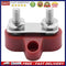 Bus Bar Terminal Block Heavy Duty Dual M6 Power Distribution Stud (Red)