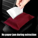 Car Tissue Box Auto Paper Towel Backseat Napkin Case Storage (Wine Red) Newly