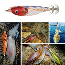 Luminous Octopus Fishing Artificial Bait with Double-Layer Squid Hooks (E) Newly