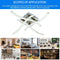 LED Ceiling Lamp 85-265V Forked Shaped Curved Modern Lamp (Cold White 4LED)