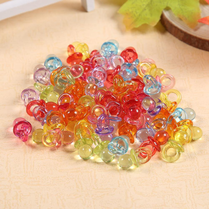 50pcs Acrylic Baby Shower Favor Pacifier Girl Boy Decor Birthday Party Gift