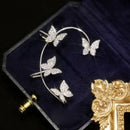 Women Men Jewelry Ear Wrap Rhinestones Ear Cuff Tragus Earrings Non Piercing