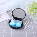 Portable Fashion Travel Square Contact Lens Case Set Glasses Wearing Tools