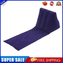 Inflatable Beach Mat Camping Lounger Back Pillow Cushion (Purple Blue)