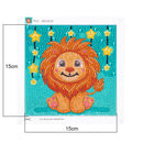 DIY Diamond Painting Full Round Crystal Drill Animal Decor for Kids (DX047)