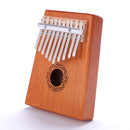 10 Key Kalimba DIY Keys+Wood Bridge Kit Thumb Piano Musical Instrument (A) Newly