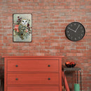 Flower Owl Retro Metal Plate Tin Sign Plaque Poster Wall Home Decor Iron Paints