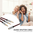 3.5mm Audio Splitter Cable for Phone Speaker 1 Female to 3 Male AUX Adapter Cord