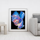 Guppy Canvas Paint By Numbers Oil Hand Painted DIY Drawing Kit Home Decoration