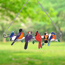 DIY Diamond Painting Acrylic Bird Flocks Hanging Pendant Decor (6 Birds) Newly