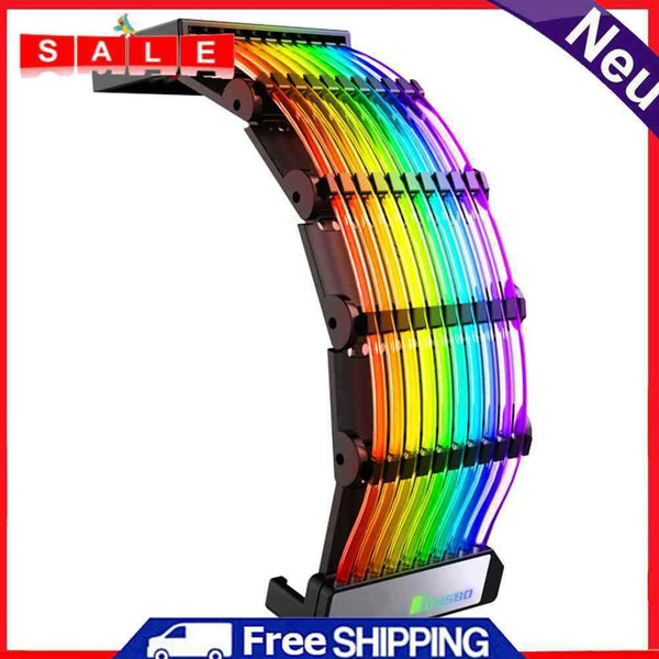 JONSBO DY-1 24-Pin Motherboard ARGB Cable 5V ARGB Rainbow AURA SYNC Cord Wire