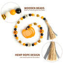 Halloween Wood Bead-Farmhouse Wall Hanging Prayer Beads for Nursery Room Decor