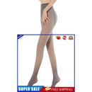 Winter Women Tights Translucent Plush Fleece Thick Pantyhose (Gray-220g)
