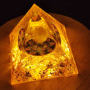 Orgone Pyramid Handmade Healing Crystal Reiki Energy Generator Orgonite Ornament