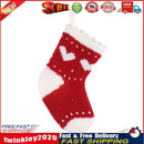 Christmas Knitting Stockings Acrylic Hanging Gifts Christmas Tree Bag (02) Newly