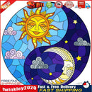 5D DIY Sun Moon Full Round Drill Diamond Painting Kit Mosaic Craft (A3347) Newly