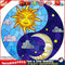5D DIY Sun Moon Full Round Drill Diamond Painting Kit Mosaic Craft (A3347) Newly