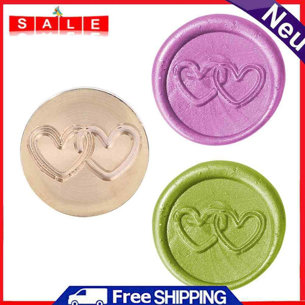 Retro Round Love Heart Sealing Wax Stamp Head DIY Wedding Invitations Hobby Tool