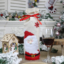 Non-woven Fabric Christmas Wine Bottle Cover Party Decoration (Santa Claus)