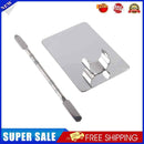 Nail Art Palette Stainless Steel Makeup Cosmetic Color Mixing Palette (L)