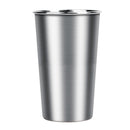 500ML Stainless Steel Cups 16oz Tumbler Pint Glasses 18/8 Metal Cups