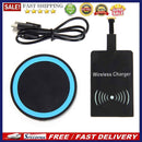 Black Qi Wireless Charger Pad Charging Receiver +  USB Cable