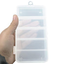 5 Compartments Storage Case Box Transparent Bait Tackle Container Organizer