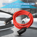 12V 24V 10A Car Cigarette Lighter Extension Cord Cable Plug to Socket 12ft Red