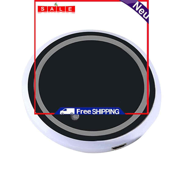 LED Cup Holder Lights, Car Coasters with 7 Colors Changing Light, USB Charging