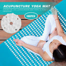 100pcs Plastic Lotus Acupressure Yoga Mat Spikes Pilates Cushion Pad Needle