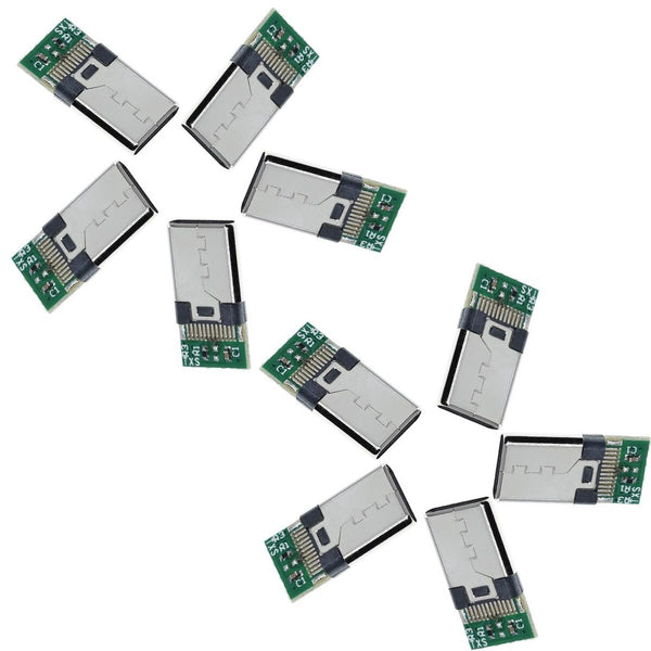 Wire Cable 12/24 Pins Adapter USB 3.1 Type C Connector Male/Female Socket