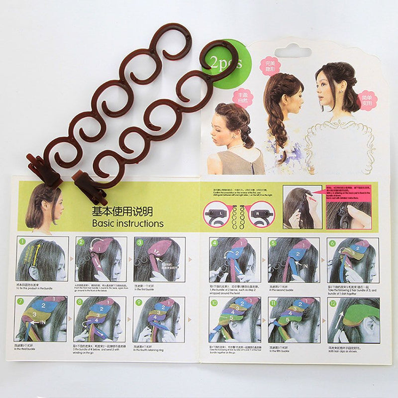 Women French Trendy Styling Accessories Hair Braider Hook Braiding Tool Weave