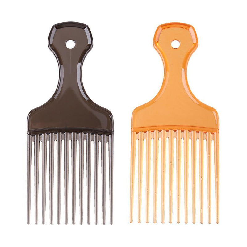 Hair Fork Comb Hairdressing Curly Insert Brush Hair Styling Tool (Orange)