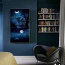 5D DIY Diamond Painting Kits Full Round Drill Moon Swan Lake Mosaic Picture Art