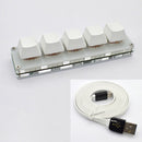 5 Key Gaming Keyboard Program Macro keypad + 1.5M Data Cable Mechanical Keyboard