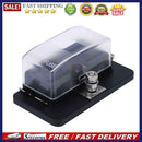 4 Way Blade Fuse Block Box with LED Warning Indicator + Cover for Car Marin