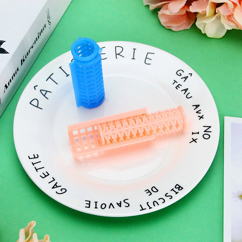 4x Hair Curler Rollers Salon Home DIY Hairdressing Styling Curling Grip Clips