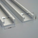 Woodworking Aluminum Slot Miter Track Jig Fixture for Router (White 400mm) Newly