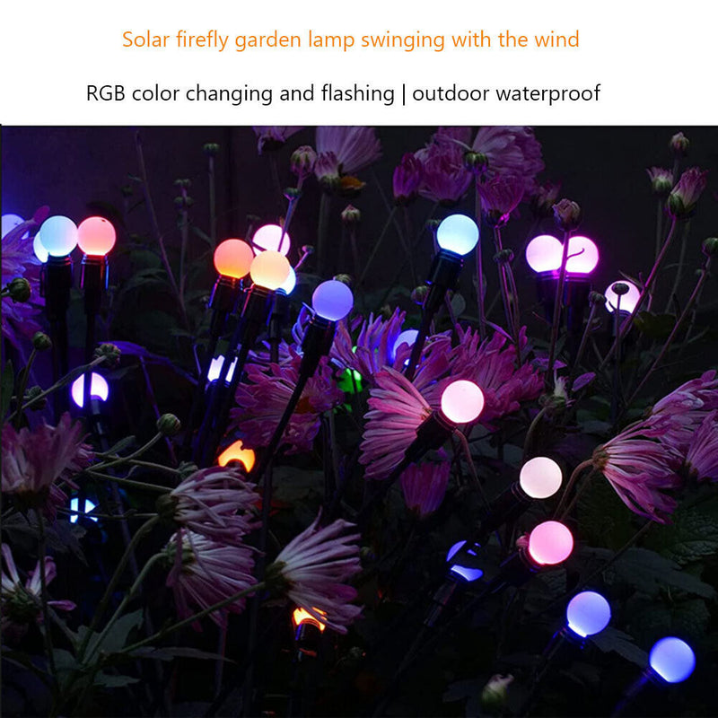 #A 2pcs Solar Led Light Ip65 Waterproof Portable Solar Light Yard Decor for Outd