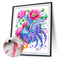 Animals in Flowers Partial Oil Paint By Number Kit DIY Frameless Drawing Pict