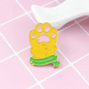 Creative Cat Dog Claw Brooch Animal Paw Jacket Badges Backpack Ornament Jewel