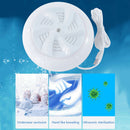 Mini Ultrasonic Turbo Washing Machine Removes Dirt Travel Washer (White) Newly