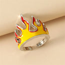 Birthday Gifts Fashion Accessories Rock Punk Biker Gothic Flame Opening Rings