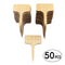 50x Wooden T-Shape Plant Labels Garden Seedlings Potted Sign Tags Marker Newly