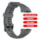 Silicone Watchband Bracelet Strap w/Buckle for Garmin Instinct (Grey) Newly