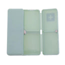 7 Grids Weekly Pill Box Magnet Lid Tablet Storage Box Pill Splitter (Green)