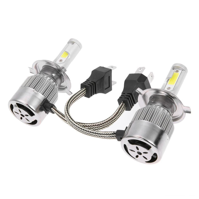 1Pair Universal 6500K 8000LM H4 LED COB Car Auto Headlight Head Lamp Bulbs Newly
