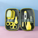 8pcs Newborn Care Kit Nail Thermometer Grooming Clipper Scissors (Yellow) Newly