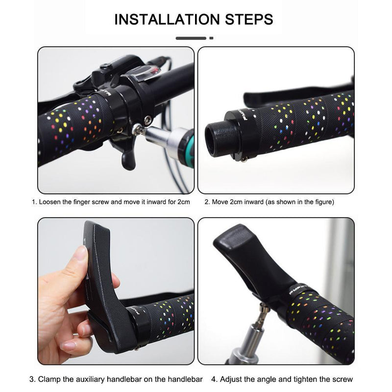 1 Pair Hand Rest Deputy Handle Bar Ends MTB Mountain Bike Handleable Grips