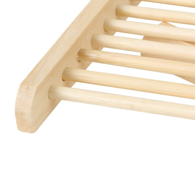 Water Bamboo Bathroom Supplies Soap Holder Sponge Plate Soap Dish Storage Box
